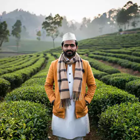 Dhrubajyoti Borthakur father managing production quality control and CTC machine operations at AssamSip tea processing unit expanded to forty seven hectares